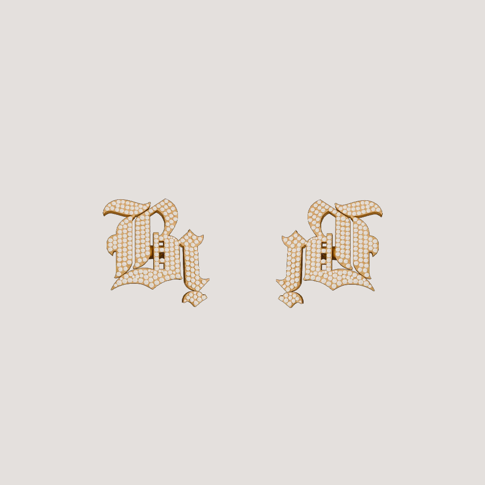 GOLD EVIL EARRINGZ