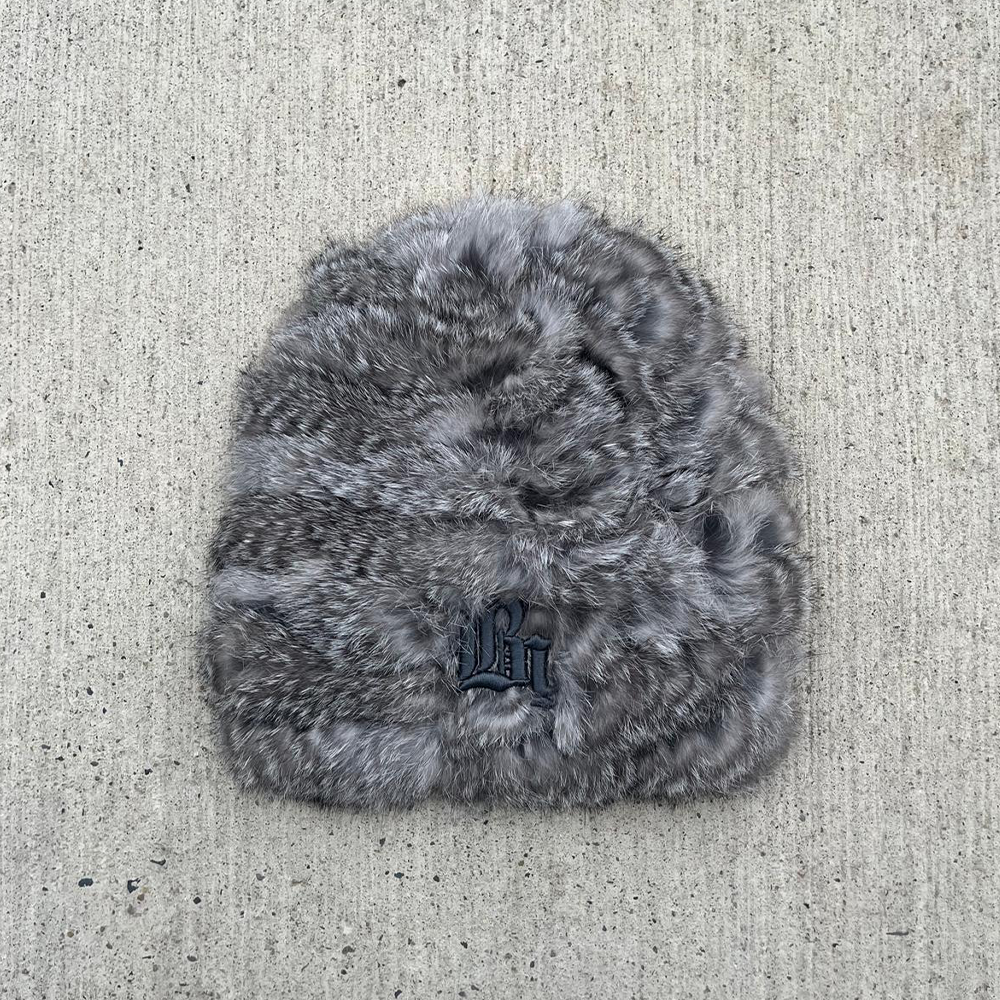 CROCHET GREY BEANIE