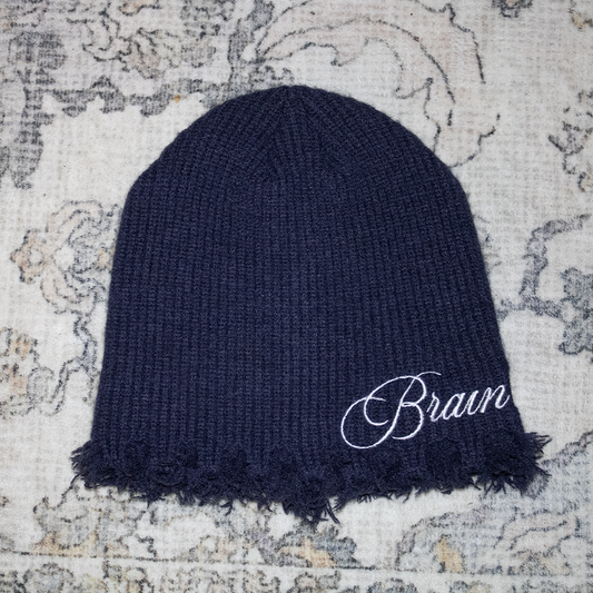 NAVY BRAINROT BEANIE