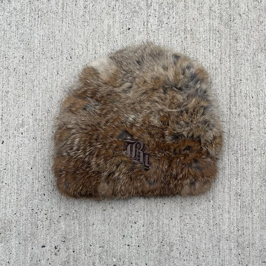 CROCHET BROWN BEANIE