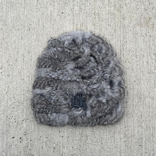 CROCHET GREY BEANIE