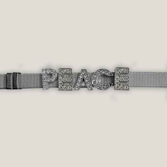 PEACE SILVER BRÆCELËT