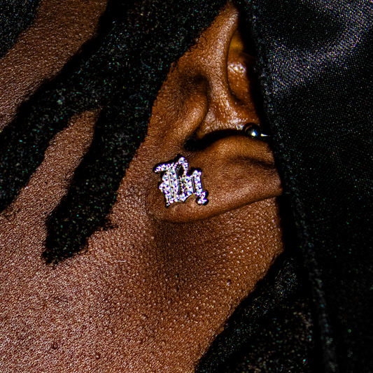 SILVER EVIL EARRINGZ