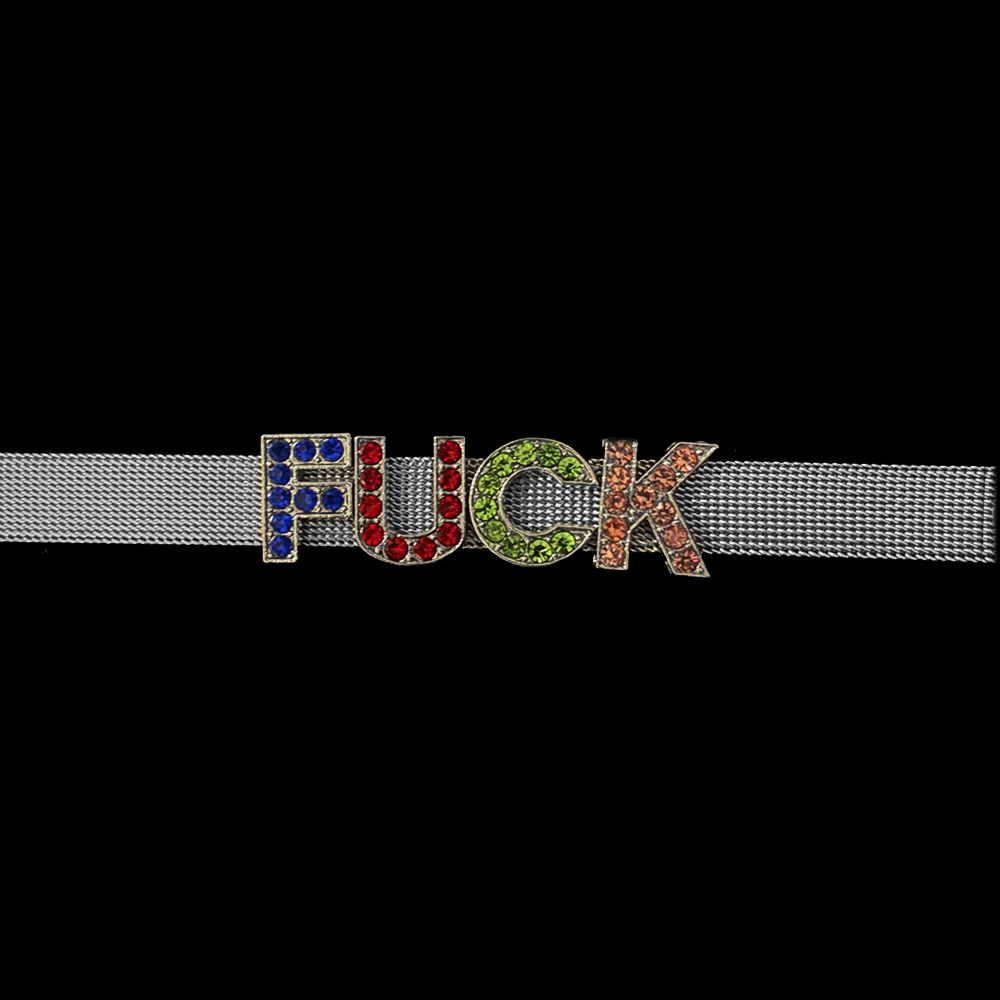 FUCK SILVER COLORZ BRÆCELËT