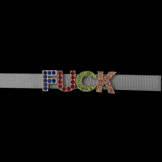FUCK SILVER COLORZ BRÆCELËT